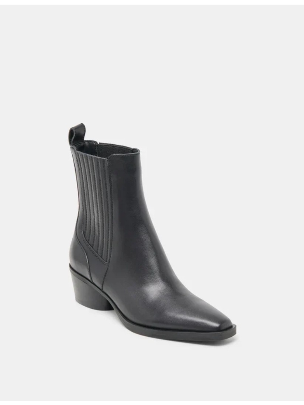 Dolce Vita Black Leather Faint H2O Waterproof Bootie Size 7 New In Box